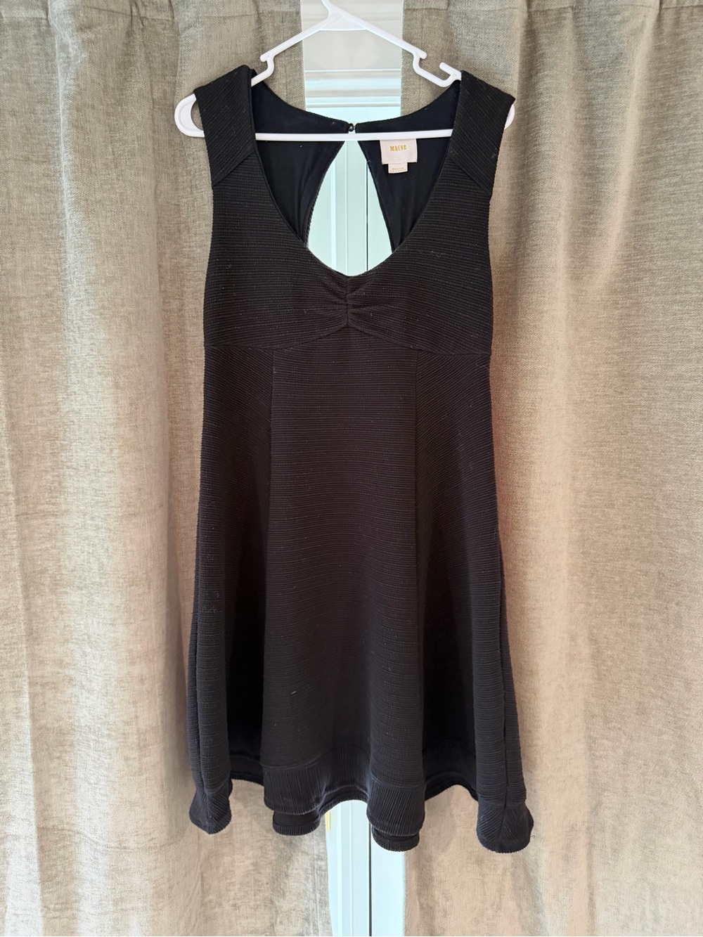 Maeve Anthropologie Black Knee Length Dress